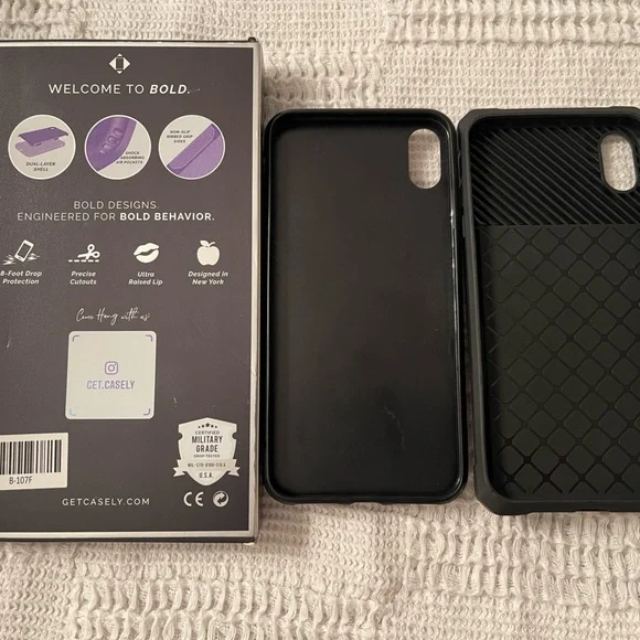 iPhone 10 XS Max 2 RFID Wallet Cases + 1 Military Grade Case NEW - Picture 2 of 6